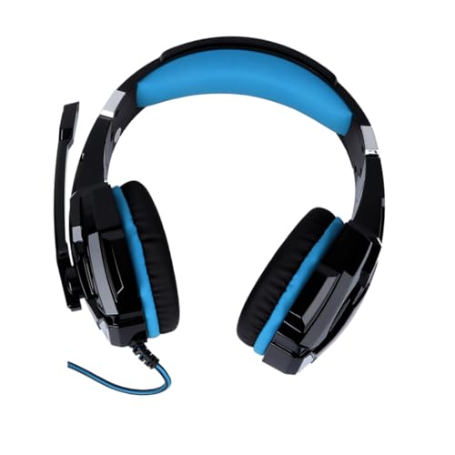 UKCOCO 1stk Gaming-Headset Wireless Kopfhörer Spiel Kopfhörer Leuchtendes Spiel-Headset Gaming-ohrhörer Computerkopfhörer Am Kopf Befestigter Kopfhörer Gaming-kopfhörer Blue Abs von UKCOCO