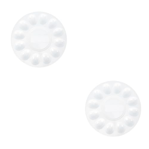 UKCOCO 2St Deviled Egg Tablett eierplatte egg tray eieraufbewahrung ei halter eier verpackung Eierbox Schneckenplatten Eierbecher Eierspeise Eierschale aus Melamin Eierhalter Keramik Weiß von UKCOCO