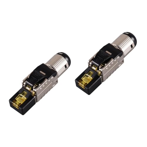 UKCOCO 2St gilm Stecker multi W-lan Zu Cat8- Ethernet-Kabel-Endcrimp Anschlüsse für Ethernet-Kabel Ethernet-Netzwerkkabel-Crimpbuchse Abs von UKCOCO