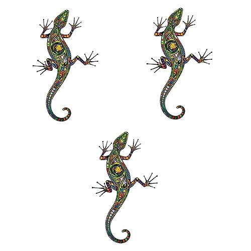 UKCOCO 3 Stk Wandtattoos Eidechse Vinyl-tier-wandtattoos Wandtattoo Reptilien Eidechse Wandtattoo Gecko-wandtattoo Wandtattoo Eidechse Großer Gecko Wandtattoo Aufkleber Kriechen Schmücken von UKCOCO