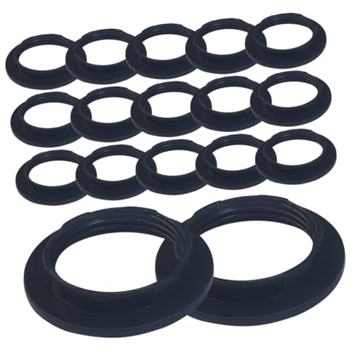 UKCOCO 50 Stück Befestigungsring für Lampenfassung Lichthalter Schatten Glühbirnen Lampenschirme Lampenhalterbasis Ersatz-Adapterring für Verriegelungssockel PA46 UKCOCO 50 Stück Befestigungsring für Lampenfassung Lichthalter Schatten Glühbirnen Lampenschirme Lampenhalterbasis Ersatz-Adapterring für Verriegelungssockel PA46 von UKCOCO
