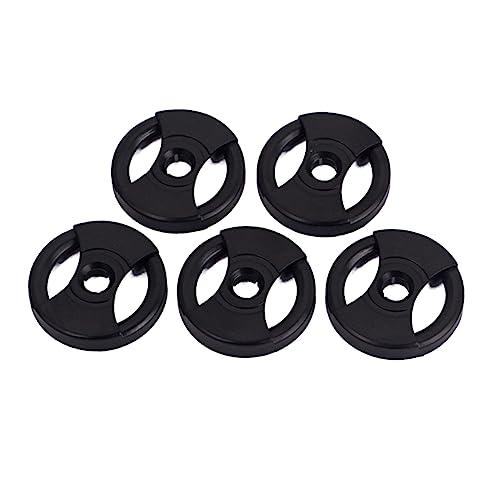 UKCOCO 5St Schallplattenkonverter Schallplatten-Adapter-Einsatz Schallplatteneinsatz-Adapter Drehscheibe Plattenspieleradapter Schallplattenadapter Phonographen-Ersatzzubehör Black von UKCOCO