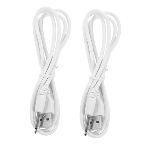 UKCOCO 8 STK DC-Ladekabel 2,5-mm-Ladekabel 2,5-mm-Gleichstrom-Ladekabel Gleichstromkabel USB-Ladekabel Aufladekabel USB-zu-DC-Kabel Ladegerät-Adapter Aufladen Instrument Gummi Weiß von UKCOCO