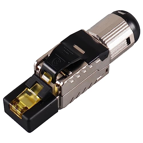 UKCOCO CAT8 Ethernet Kabel Stecker Geschirmter RJ45 Connector Für Hochgeschwindigkeitsnetzwerk Pass Through Modularstecker Werkzeuglose Montage Ideal Für Router Und Modem 10 Gbit/ von UKCOCO