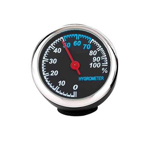 UKCOCO Leuchtendes Hygrometer Auto Hygrometer Armaturenbrettdekorationen Für Autos Mechanischer Hygrometer von UKCOCO