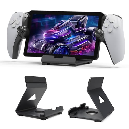 UKETO Ständerhalter for Playstation Portal, Desktop-Handheld-Spielekonsolenhalter mit rutschfestem Silikonpad Tablet-Ständer Spielautomatenständer for PS5 Portal Steam Deck ROG Switch Phone von UKETO