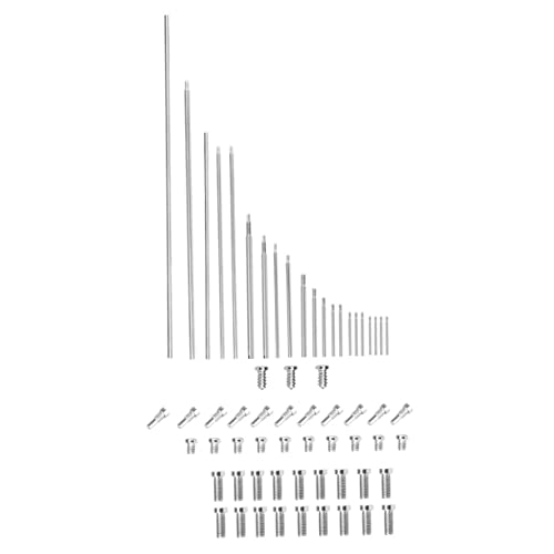 1 Satz Oboenzubehör Befestigungsteile Für Oboe Reparaturwerkzeuge Für Oboen Ersatzteile Für Oboe Kleine Instrumentenschrauben Oboenschaftstäbe Schallloch-pad Silver Werkzeugstahl ULDIGI von ULDIGI