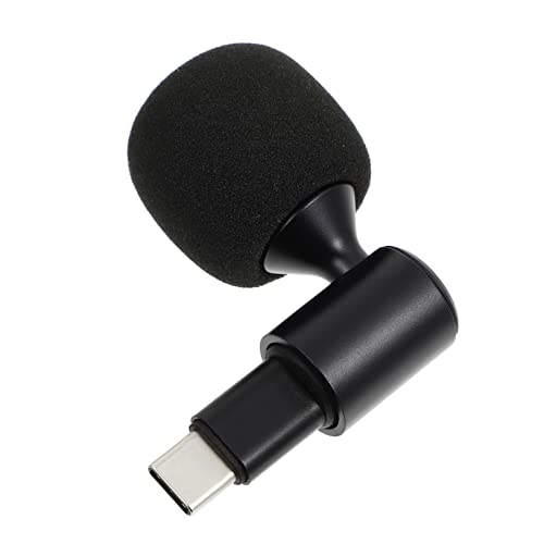 ULDIGI 1Stk Mikrofon Stecker USB c mikrofon USB-Kondensatormikrofon Handy mikrofon konferenzmikrofon konferenz-mikrofon Gaming mic USB c stecker Lautsprecher Tablet-Mikrofon Schwamm Black von ULDIGI