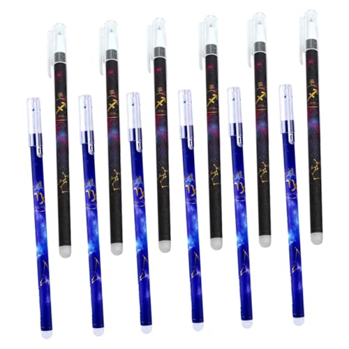 ULDIGI 24St löschbarer Gelstift gelstifte gelpen gel ink pen roller stifte löschbare Schreibstifte löschbarer Tintenstift Sternbild Schreibfeder Schüler schreiben Stift Plastik Blue von ULDIGI