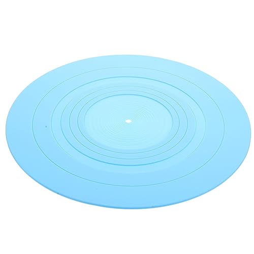 ULDIGI Rekordmatte Vinyl-Plattenspieler Soundtrack-Vinyl Vinylmatte vinyl reinigung Vinyl-Reinigung drehteller Kissen für Plattenspieler aus Vinyl Kissen für Schallplatten Kieselgel Blue von ULDIGI