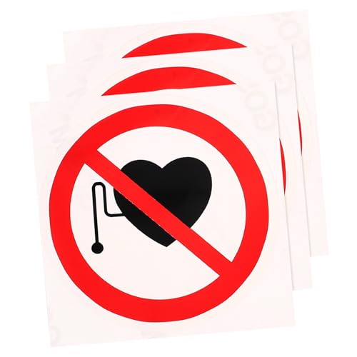 3St Warnaufkleber vinyl sticker Vinyl-Aufkleber Nicht verwenden Aufkleber Achtung Aufkleber dritte Geräte-Nr kein -Schild-Aufkleber selbstklebendes Vinyl ULTECHNOVO von ULTECHNOVO