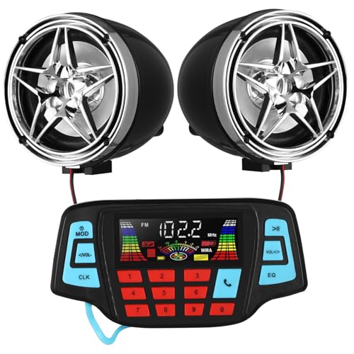 ULTECHNOVO 1 Satz Wasserdichtes -Lautsprecherset für Motorräder Autoradio Outdoor-Lautsprecher tragbare Lautsprecher kabelloser Lautsprecher Magnet von ULTECHNOVO