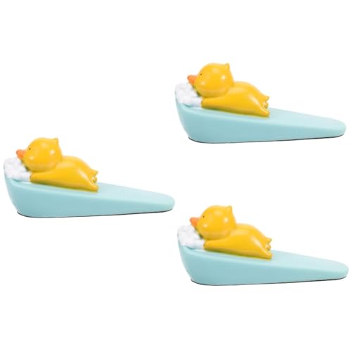 ULTECHNOVO 3st Tier Cartoon Türstopper Magnetischer Türstopper Türpuffer Puffer Stumm Türkeil Türversorgung Türanschlagkeil Tierischer Türstopper Türhalter Für Tiere Stumme Tür Vinyl Sky-blue von ULTECHNOVO