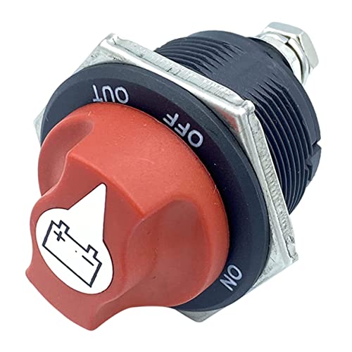 ULTECHNOVO Batterie-trenn Schalter Trennen Isolator Für Auto Leistung Auto Trennen Wohnmobil-master-isolator Wohnmobil Abgeschnitten Trennisolator Für Boote Rv Trennen Isolator Rot Plastik von ULTECHNOVO