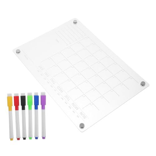 ULTECHNOVO Magnetisches Notizbrett Kühlschrank Adventskalender Magnetischer Kalender Whiteboard Tischplatte Whiteboard Mit Ständer Nachrichtentafel Magnetisches Memo Notizplaner von ULTECHNOVO