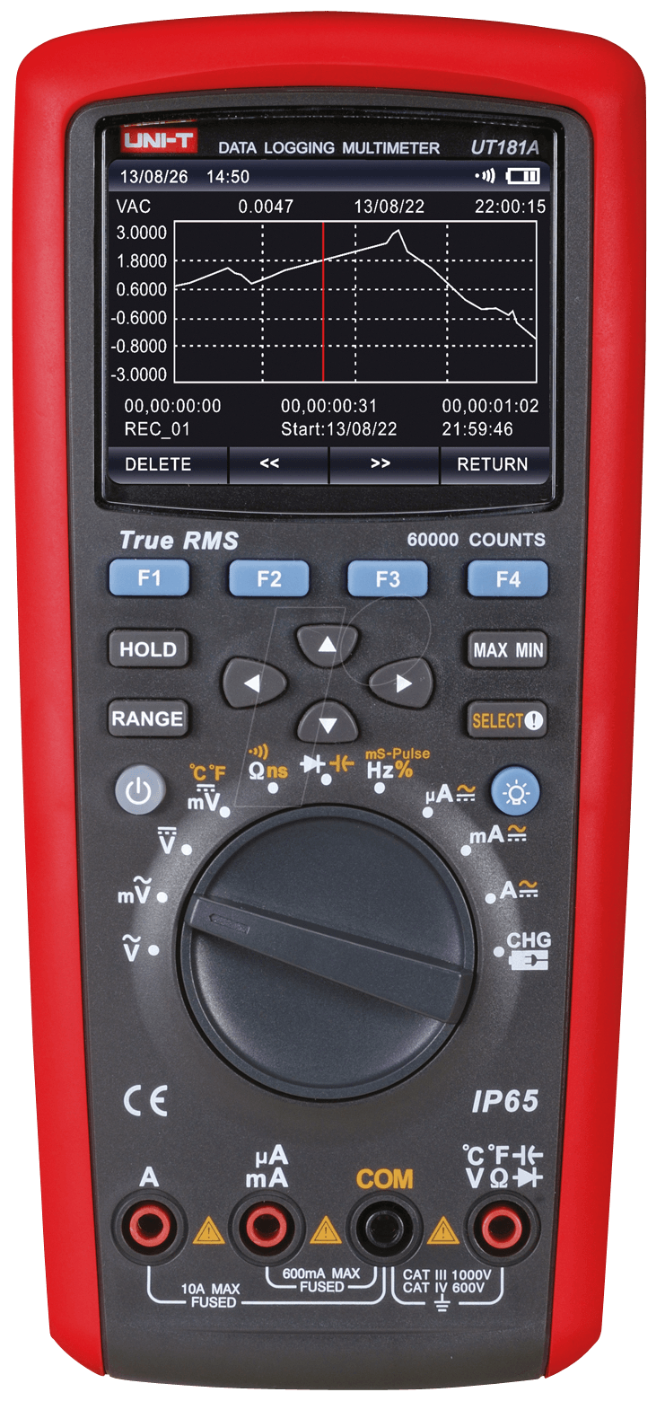 UT 181A - Multimeter, digital, 60000 Counts, grafisch, TRMS von UNI-TREND