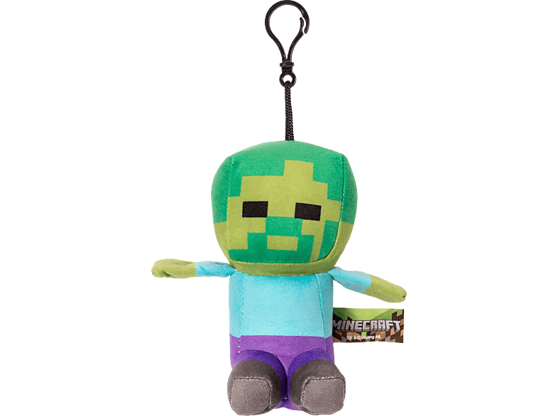 UNITED LABELS Minecraft - Zombie Clip-on 15 cm Schlüsselanhänger von UNITED LABELS