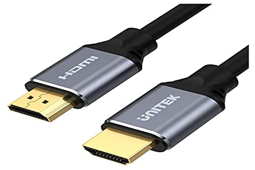 Unitek HDMI 2.1 Kabel 3M 8K Ultra High Speed HDMI ruckelfreies 8K@60Hz, 4K@120Hz Dynamische HDR 10 +, Dolby Vision, eARC für OLED TV, Gaming, Xbox Series X, PS5 Aluminium Steckern, flexible von UNITEK