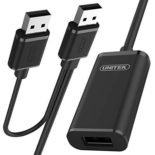 Unitek Y-279 USB2.0 Aktiv-Verlängerungskabel (20m) Schwarz von UNITEK