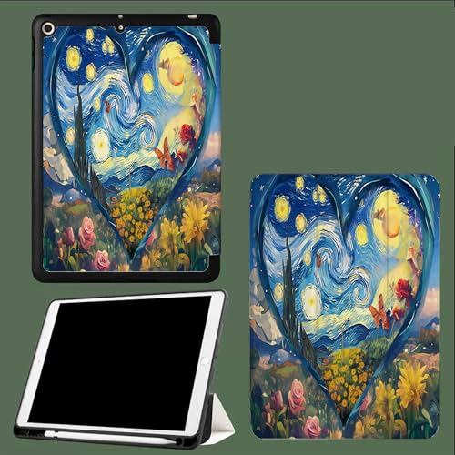 Hülle für iPad Pro 11,Hülle mit Stifthalter für iPad Pro 11 2022/2021/2020,Auto Sleep/Wake,Smart Folio Stand Case für iPad Pro 11 Zoll Abstrakter Sternenhimmel von UOMSKTY