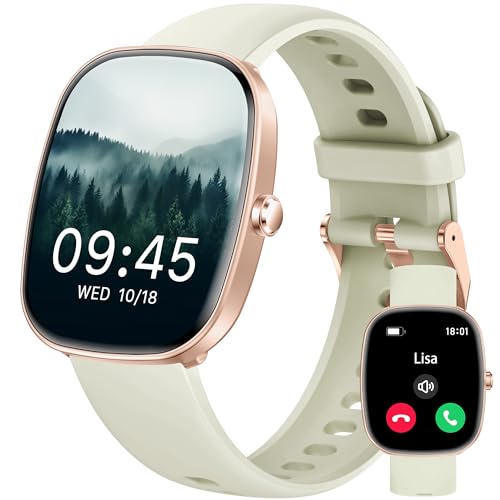 Smartwatch Damen Herren, 1.83” HD Fitness Tracker mit Telefonfunktion, Blutdruckmessung/Schlaftracker/Herzfrequenz/SpO2/Schrittzähler, 120+ Sportmodus, IP68 Wasserdicht Fitnessuhr für iOS Android von UPDEI