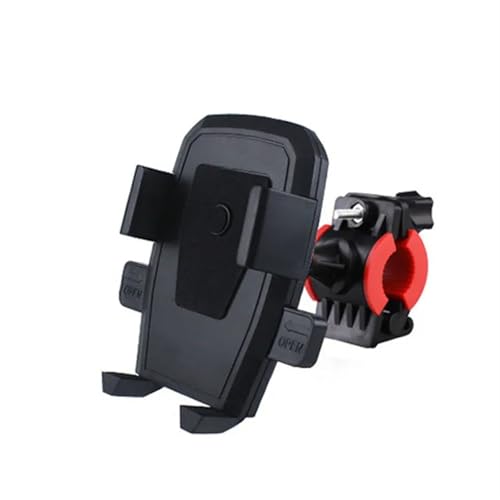 UPGENT Motorrad Halterungen Motorrad Fahrrad Universal Telefon Halter Stehen Auto Lock Handy Halter Motor Bike Lenker Clip Ständer GPS Halterung GPS Navigationshalterung(Schwarz) von UPGENT