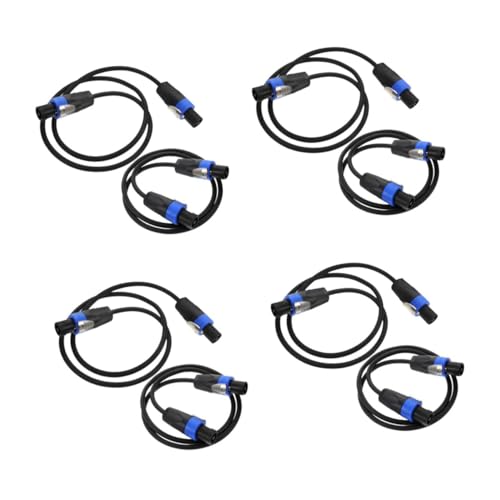 UPKOCH 4 Sätze 4 Sets Lautsprecherkabel Draht Anschlüsse Mikrofonkabel Kabel Stecker Anschlüsse Lautsprecherkabel Lautsprecherklemmen Anschlüsse 2 Stück * 4 von UPKOCH