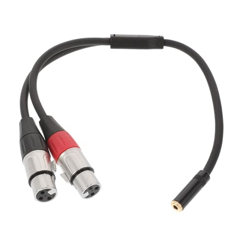 UPKOCH Audioleitung Audio Kabel XLR-Kabel Audio-Splitter Y-Kabel für Audio Audiokabel Splitter Mini-XLR auf XLR XLR-Stecker auf TypeX xlr stecker auf buchse adapter XLR-Patchkabel 1 Black von UPKOCH