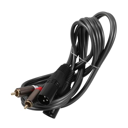 UPKOCH audiokabel RCA-zu-XLR-Adapter Audio-Konvertierungskabel Stecker-auf-Stecker-Cinch-Adapter Lautsprecher-Audiokabel Mikrofon-Cinch-auf-XLR-Kabel Stecker-zu-Stecker-Kabel Kupfer von UPKOCH