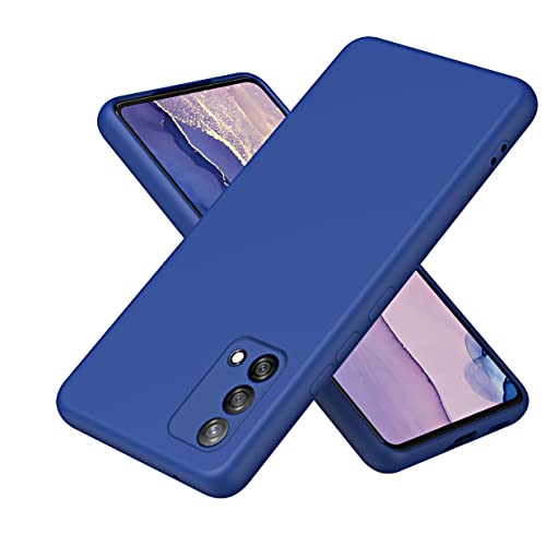 UPLAI Hülle für Oppo A74 4G, Ultra Dünn Weich Flüssiges Silikon Stoßfest Handyhülle mit Prämie Faserfutter, Stilvoll Perfekte Berührung Schutzhülle.Blau von UPLAI