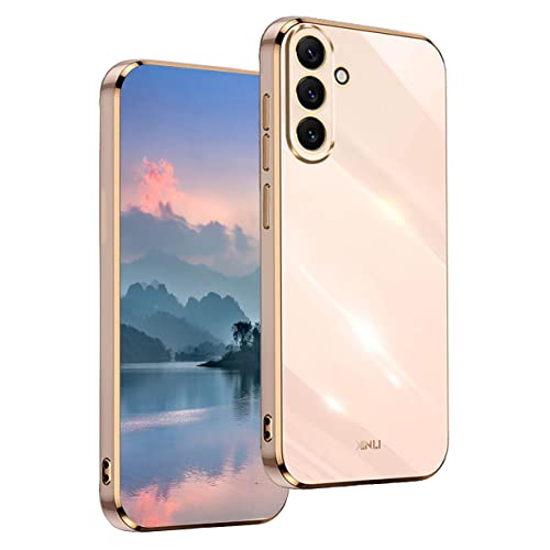 UPLAI Hülle für Samsung Galaxy A54 5G, Ultra Dünn Stoßfest Handyhülle mit Mode-Galvanik-Design, Prämie TPU und Sanft Silikon Schutzhülle.(Rosa) von UPLAI