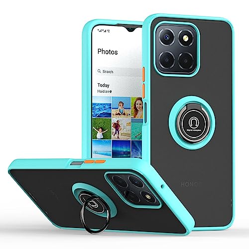 UPLAI Hülle für Xiaomi 14 Pro 5G, Slim Stoßfest Handyhülle Case mit Magnetischer Autohalterung, Prämie PC + TPU Bumper Stilvoll Gefrostet Schutzhülle.(Himmelblau) von UPLAI