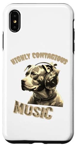 Hülle für iPhone XS Max Musik, Musik, Hund, Hund, Gefahr, Kopfhörer, Indoxicated von UPSALA@Tinkalinus