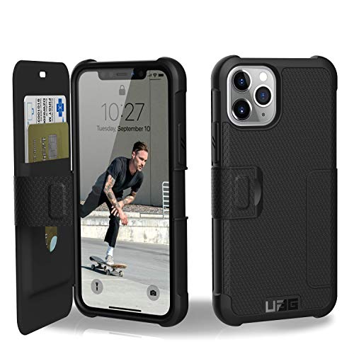 Urban Armor Gear Metropolis Hülle Apple iPhone 11 Pro (5.8") Schutzhülle (Wireless Charging kompatibles Cover, Sturzfeste Handyhülle, Ultra Slim Bumper) - schwarz von URBAN ARMOR GEAR