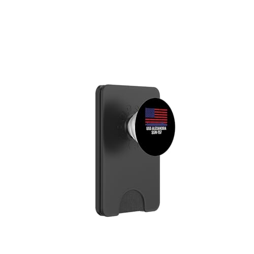 Amerikanische Flagge USS Alexandria SSN-757 U-Boot PopSockets PopWallet für MagSafe von US Military Submarine Designs