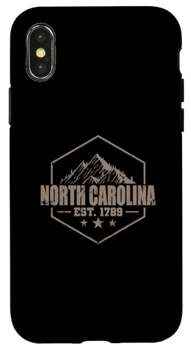 Hülle für iPhone X/XS North Carolina Est.1789 USA Amerika von US States United States USA Country America World