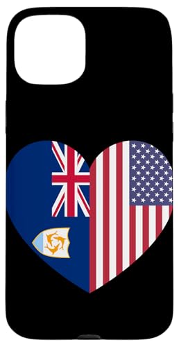 Anguilla and USA Flags: United in Friendship and Pride Hülle für iPhone 15 Plus von USA Love Pride Merch