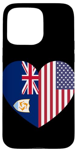 Anguilla and USA Flags: United in Friendship and Pride Hülle für iPhone 15 Pro Max von USA Love Pride Merch