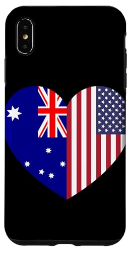 Australia and USA Flags: United in Friendship and Pride Hülle für iPhone XS Max von USA Love Pride Merch