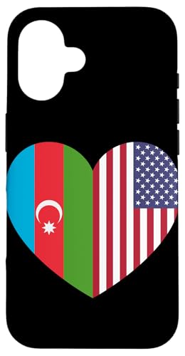 Azerbaijan and USA Flags: United in Friendship and Pride Hülle für iPhone 16 von USA Love Pride Merch