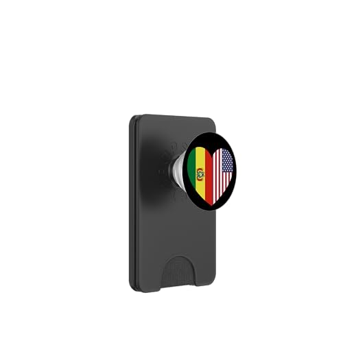 Bolivia and USA Flags: United in Friendship and Pride PopSockets PopWallet für MagSafe von USA Love Pride Merch