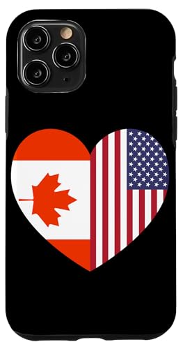 Canada and USA Flags: United in Friendship and Pride Hülle für iPhone 11 Pro von USA Love Pride Merch