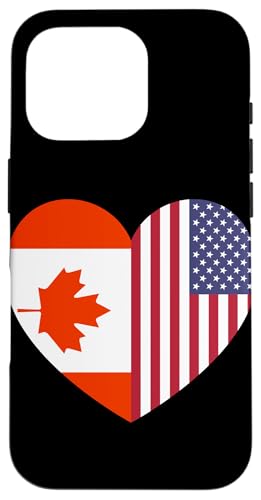 Canada and USA Flags: United in Friendship and Pride Hülle für iPhone 16 Pro von USA Love Pride Merch