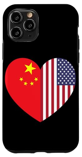 China and USA Flags: United in Friendship and Pride Hülle für iPhone 11 Pro von USA Love Pride Merch