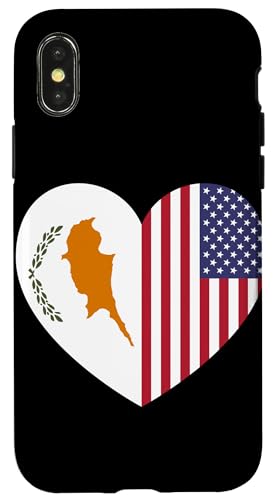 Cyprus and USA Flags: United in Friendship and Pride Hülle für iPhone X/XS von USA Love Pride Merch