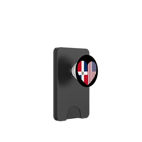 Dominican Republic and USA Flags: Friendship and Pride PopSockets PopWallet für MagSafe von USA Love Pride Merch