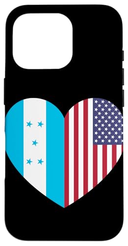 Honduras and USA Flags: United in Friendship and Pride Hülle für iPhone 16 Pro von USA Love Pride Merch