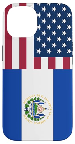 Hülle für iPhone 14 El Salvador and USA Flags: United in Friendship and Pride von USA Love Pride Merch