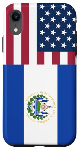 Hülle für iPhone XR El Salvador and USA Flags: United in Friendship and Pride von USA Love Pride Merch