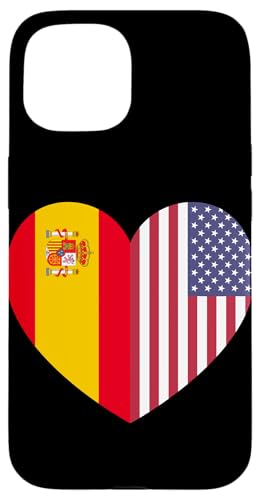 Spain and USA Flags: United in Friendship and Pride Hülle für iPhone 15 von USA Love Pride Merch